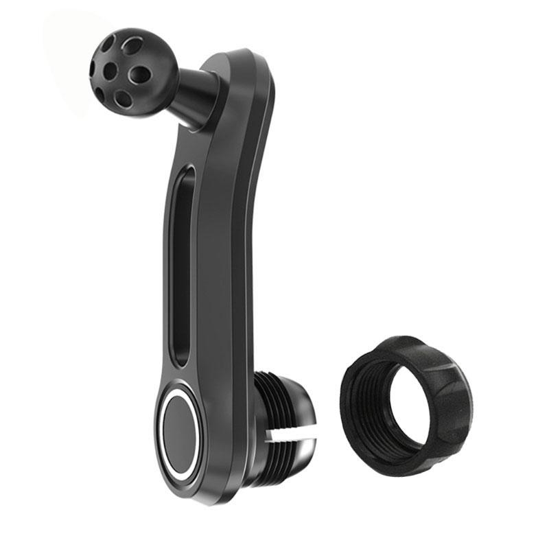 17mm Round Joint Extension Arm Female to Male Head Extender Rotating Rod for Car Air Outlet Phone Stand Mount