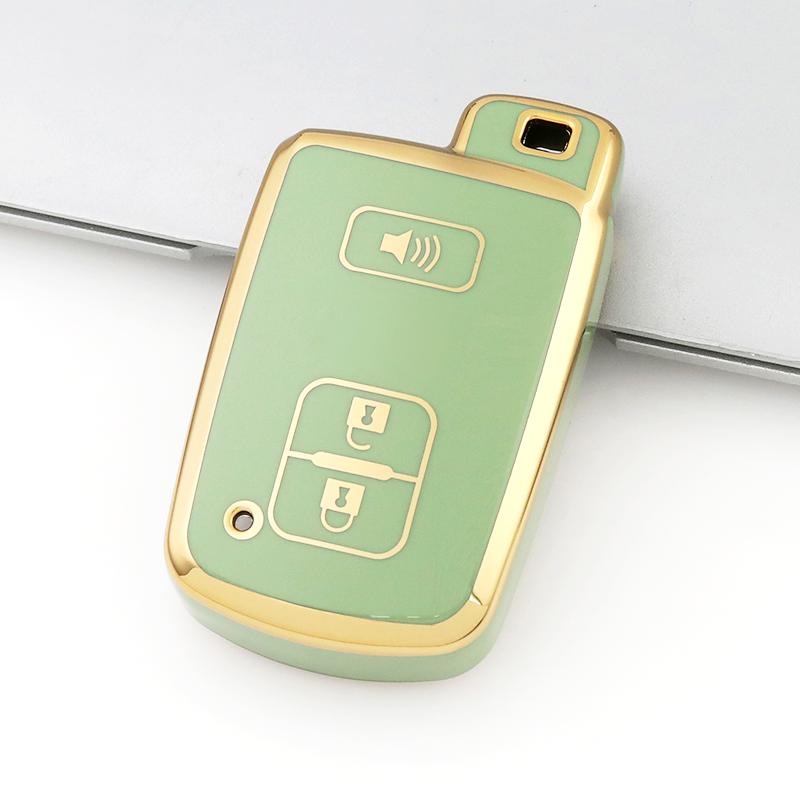 For Toyota Rav4 Camry Prius Chr Aygo Corolla Yaris Land Cruiser Highlander Prado Auris Avalon Tpu Car Key Case Cover Shell Fob