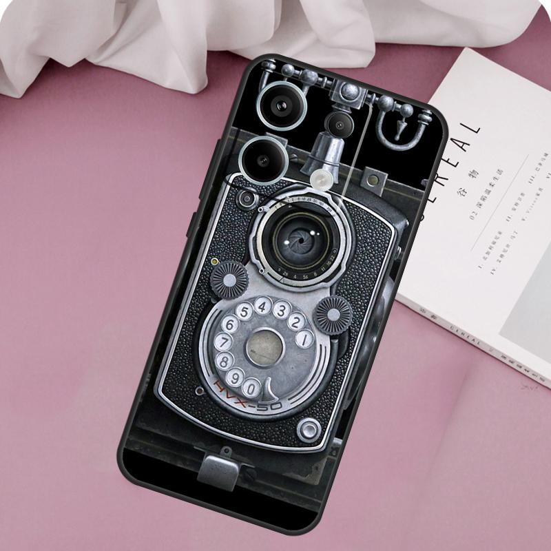 

Retro Nostalgia Camera Case For Xiaomi Redmi Note 14 13 12 11 10 9 15 Pro Plus Redmi 15C 14C 10C 12C 13C 15 Cover Note 15 Pro Plus 5G