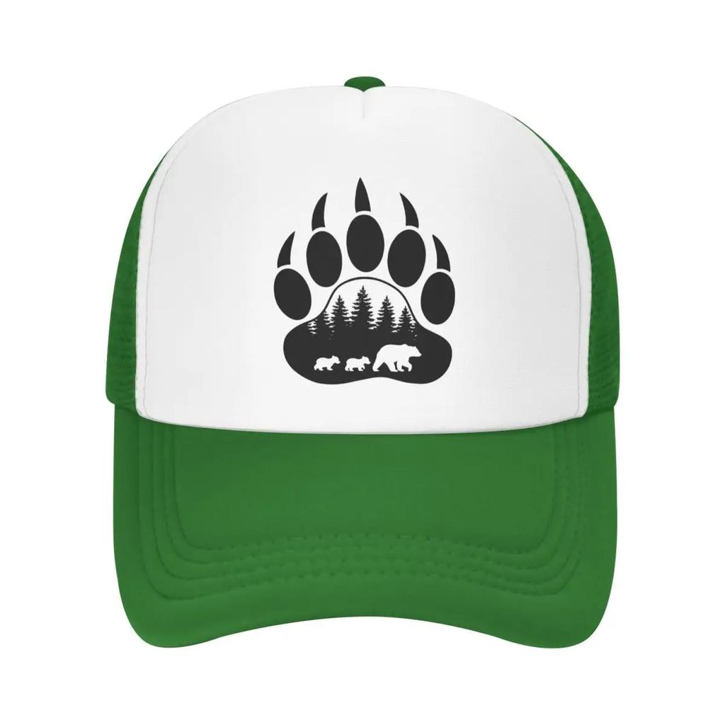 Custom Punk Unisex Animal Mama Bear Paw Trucker Hat Adult Adjustable Baseball Cap Unisex Women Hip Hop Dad Hat