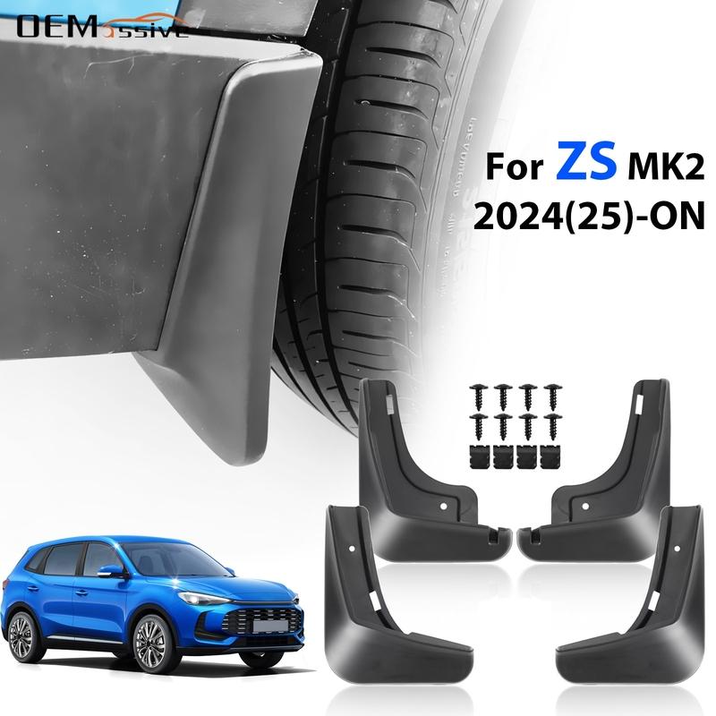 Set of 4 For MG ZS MK2 PRO 2024 2025 2026 Hybrid Petrol Mud Flaps Splash Guard Mudguard Fender Cover Front Rear