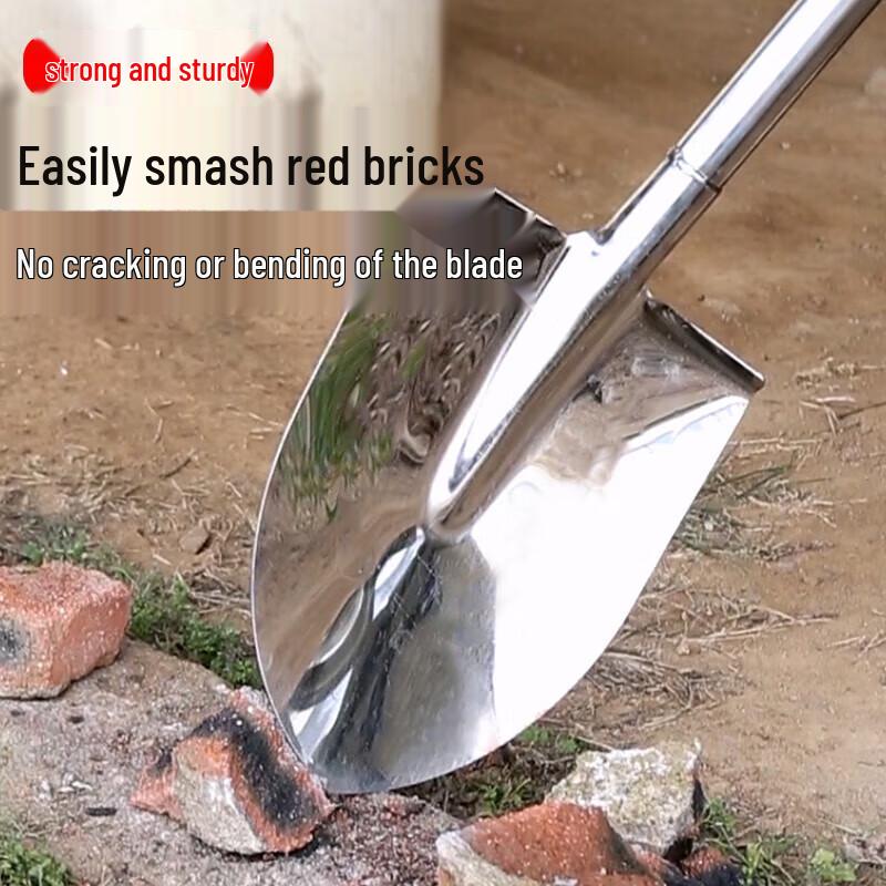 Heavy-Duty Stainless Steel Garden Shovel