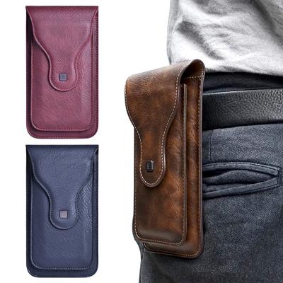 Double-layer Mobile Phone Case Men'S Phone Protective Cover Outdoor Mountaineering Hanging Waist Bag Vertical Wear Belt BagBrand