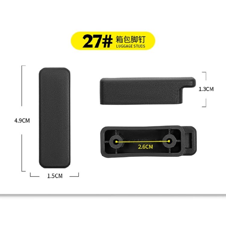 2Pcs Luggage Feet Pads Plastic Suitcase Feet Pads Luggage Studded Suitcase Stand Feet Accessories