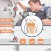 9PCS Pipe dredger Cleaning Brush Set Tool Brush Durable Multifunctional Brush