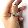 Unique Vampires Teeth Design Adjustable Ring Alloy Texture Finger Jewelry Suitable for Cosplay Parties Everyday Wear