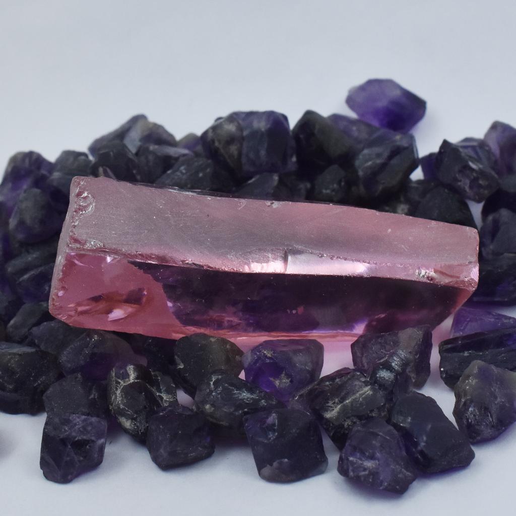 Pink Saphir Roh Natur 338,52 Ct Ungeschliffen Roh Lose Edelstein ZERTIFIZIERT