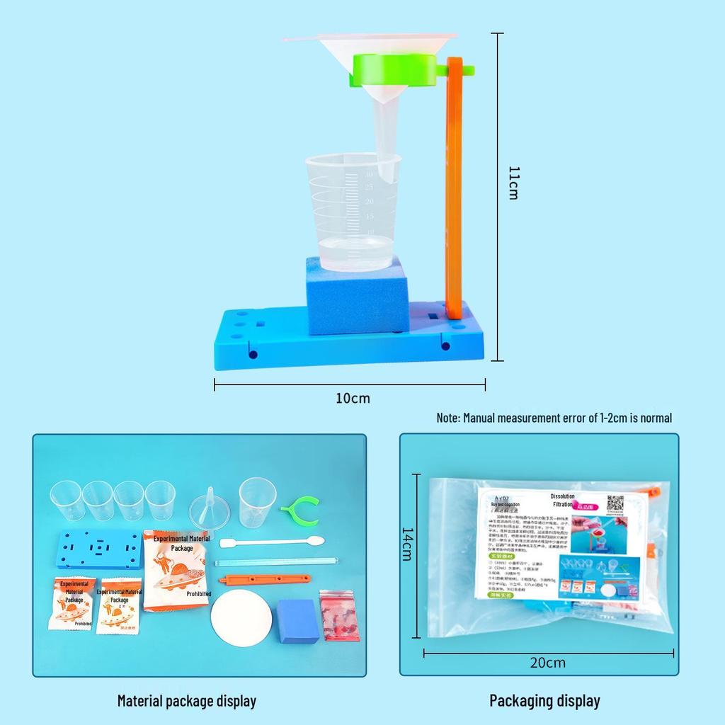 DIY Science Experiment Kit: Filtration & Dissolving for Students