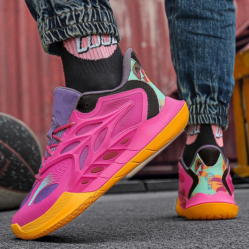 Ultra-Light Men's Youth Basketball & Running Shoes - Breathable, Non-Slip, Wear-Resistant, Low-Top