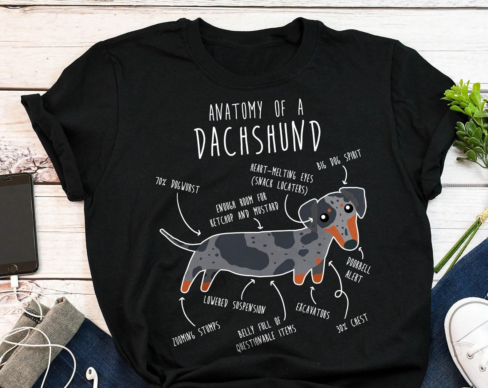 Dapple Dachshund Shirt, , , Funny Blue Merle Weiner Dog Lover Gift, Cute Sausage Dog T-shirt, Doxie Lover Tshirt, Pet Tee, Mom, Dad 110