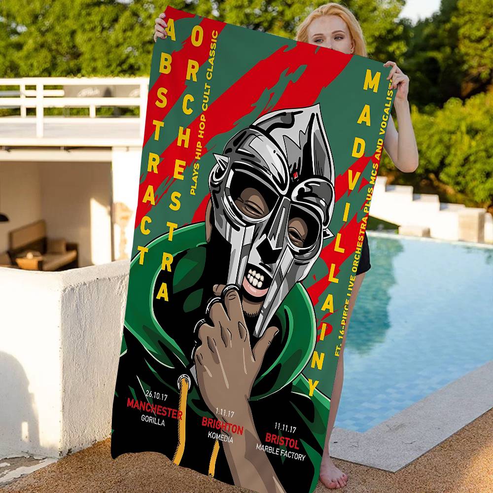 MF D-Doom Madlib Bath Towel Microfiber Soft Water Absorbing Breathable For Girl Kids Decorative Cartoon Beach Towel