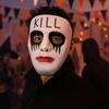 Hand-painted Halloween Mask Full Face Masquerade Mask Street Dance Mask  Anime Cosplay