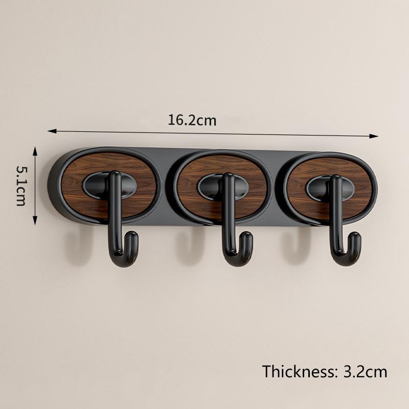 New Punch-free Oval Hook Single Hook Double Hook Triple Hook Four Hook Home Multi-function Hook Strong Hook Medieval Style