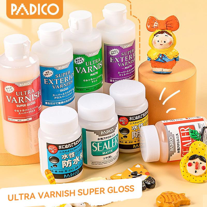10/20/100/200ml Water-Based Gloss Varnish Resin Finish for Stone Polymer Air-Dry Clay - Dustproof High Shine Protective Coating