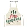 Thuis Vrolijk Kerstmis Serie Keuken Schorten Kerstman Hert Boom Cadeau Bedrukt Vuilafstotend Schort Bakbenodigdheden Kookschorten