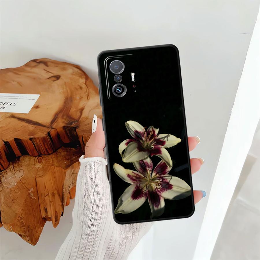 Case for Xiaomi Mi 13 Lite 10T 15 Pro 11T 14 12 12T Pro 12X 11 Funda Phone Cover Lily Orchid Flower Print