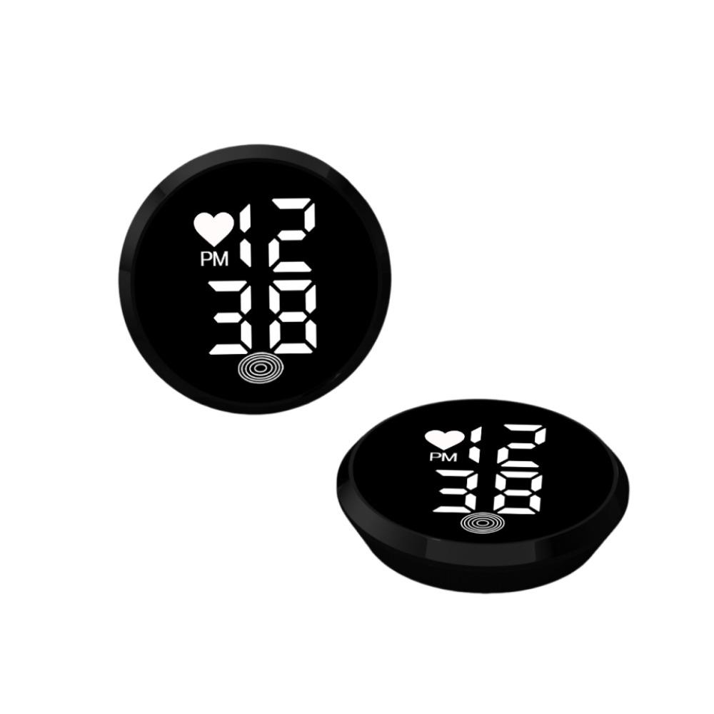 Mini Car Dashboard Clock Touch-Activated Digital Clock Stick-On Clock for Car Boat Bike Truck