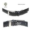 [KIETH] Crocodile Embossed Belt for Men, Genuine Leather, Kip Leather, Black, Made In Japan, Matte Finish, Adjustable Size, KE21472-19