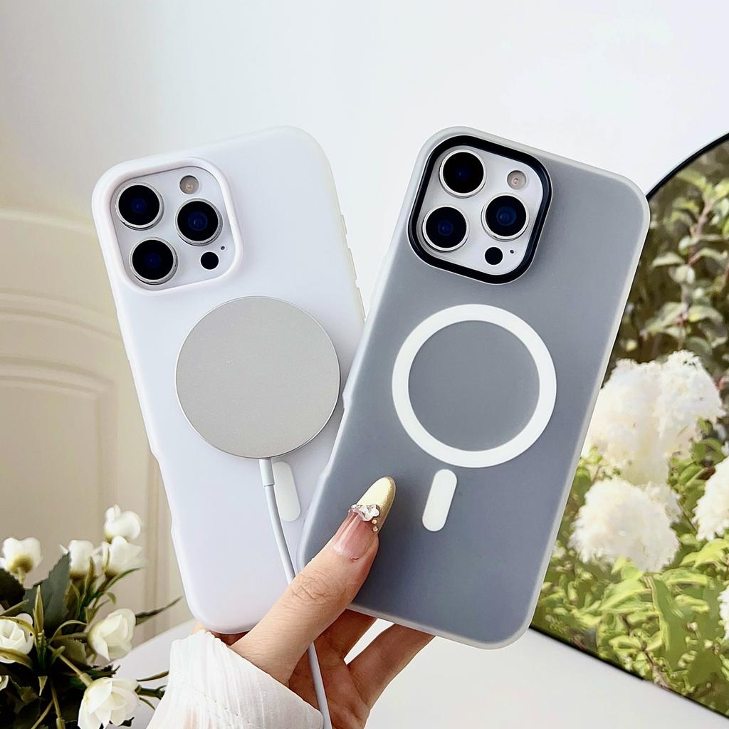 Apple 17 Silicone Magnetic Mobile Phone Case for Iphone16promax Case Apple 15 Anti-drop 14 Protective Case