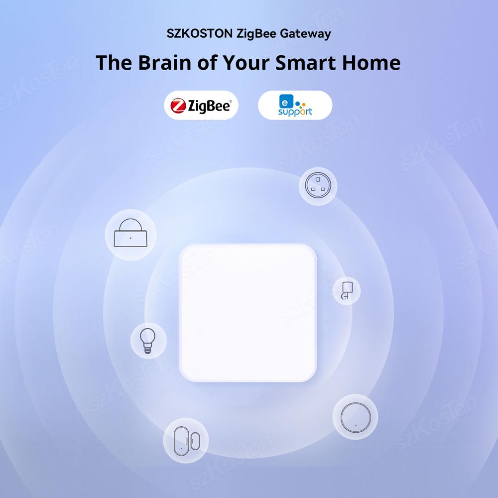 Aplicația eWeLink ZigBee 3.0 Hub gateway fără fir Podul de automatizare a casei inteligente Control vocal Funcționează cu Alexa Google Alice Salute