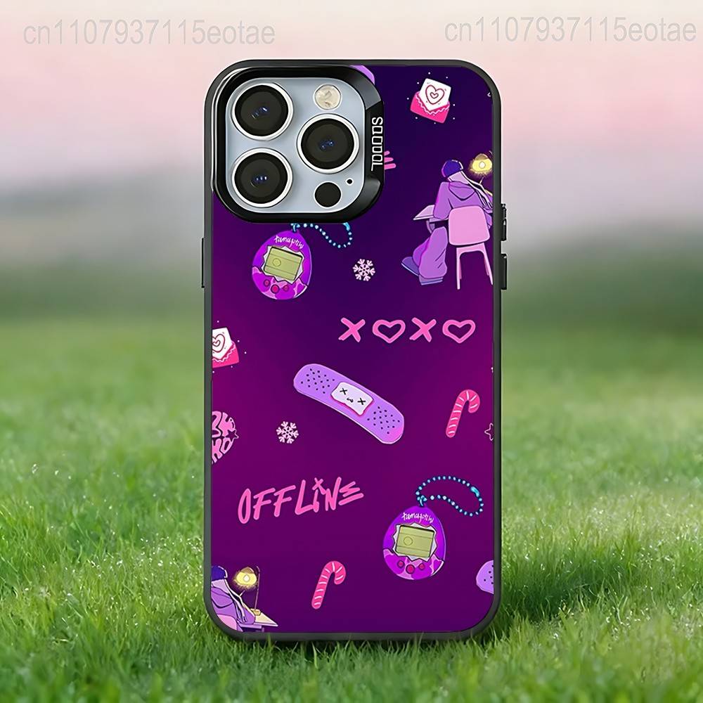 Y-Young Miko SINGER Phone Case For iPhone 17,16,15,14,13,12,11,Pro,XS,Max,Plus,Mini,SE4,E Black Matte Shockproof Cover