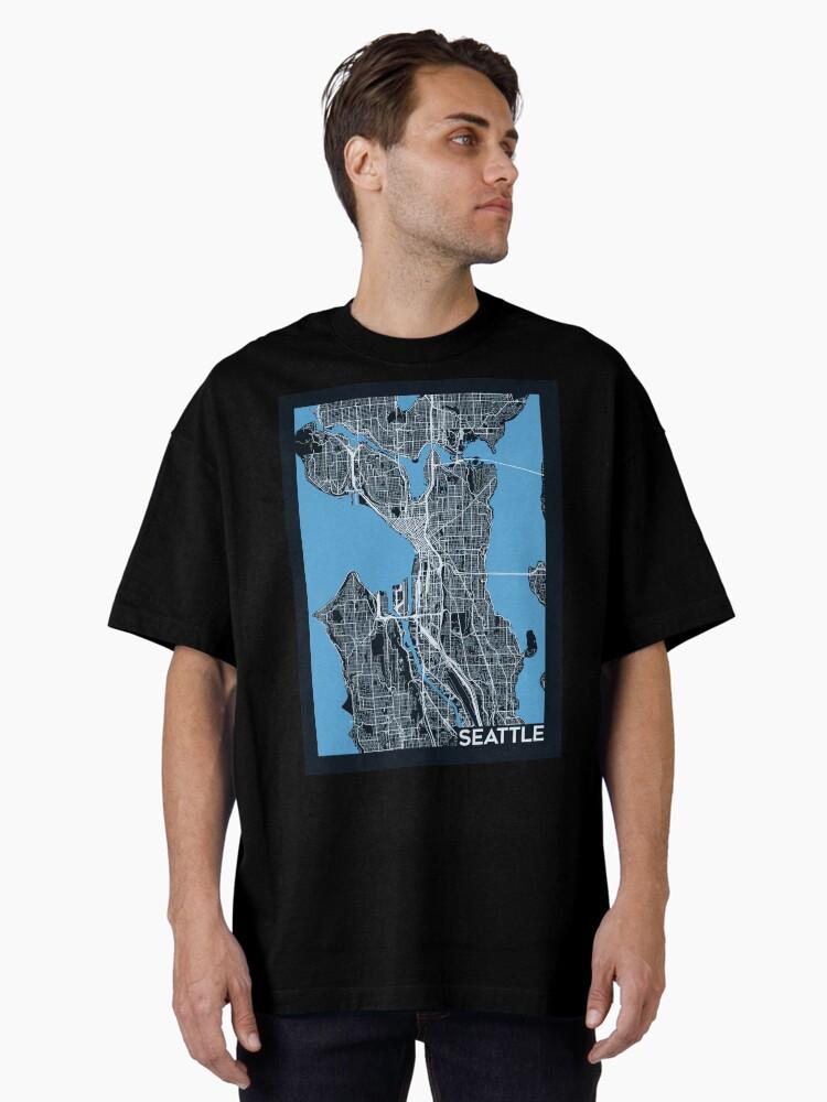 Metro Streets of Seattle Oversized T-Shirt