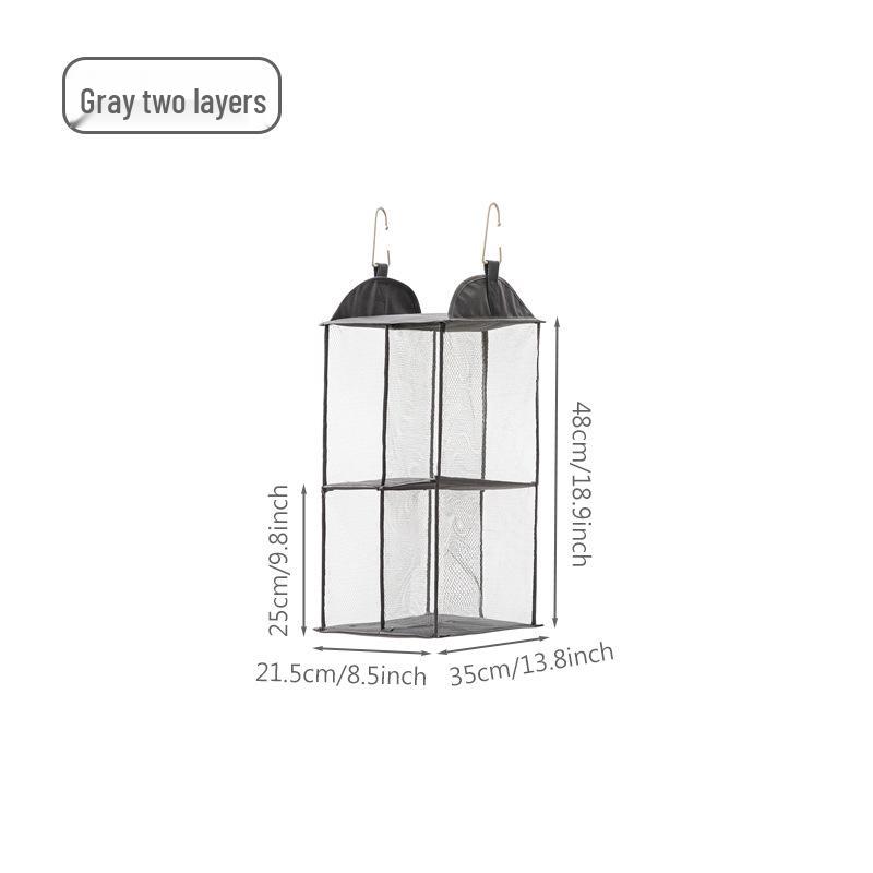 Двурядный подвесной органайзер для хранения с пыленепроницаемыми карманами для шкафа или двери 1259₽