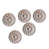 DIY Wood Applique Round Wood Carving Decal Home Hotel Restaurant Unpainted Wood Delicate Appearance European Style