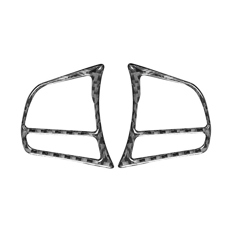 Carbon Fiber for BMW 1 Series F20 F21 2012-2018 Interior Accessories Car Steering Wheel Button Trim Frame Decoration Stickers