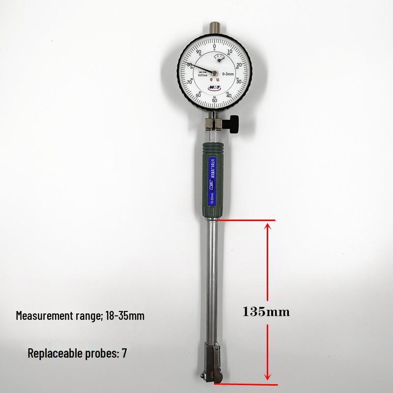 Inner Diameter Dial Gauge for Cylinder Bore Measurement, 6-50mm Range