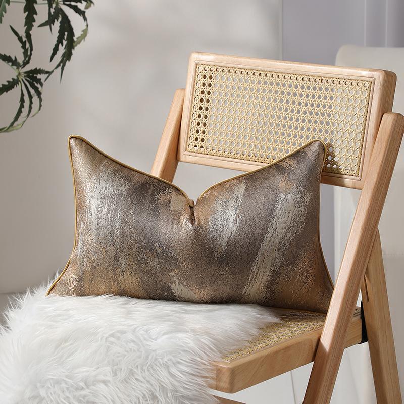High-precision Light Luxury Sofa Decorative Lumbar Pillow, Living Room Sofa Cushion Cover, Modern Pillow