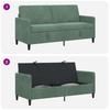 Storage Sofa in Sea Green 172 x 78 x 87 cm Polyester