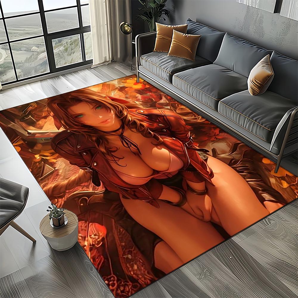 27 Style New Sephiroth Final Fantasy Games Cloud Tifa Aerith Carpet Rug for Living Room Bedroom Home Sofa,Kid Non-slip Floor Mat
