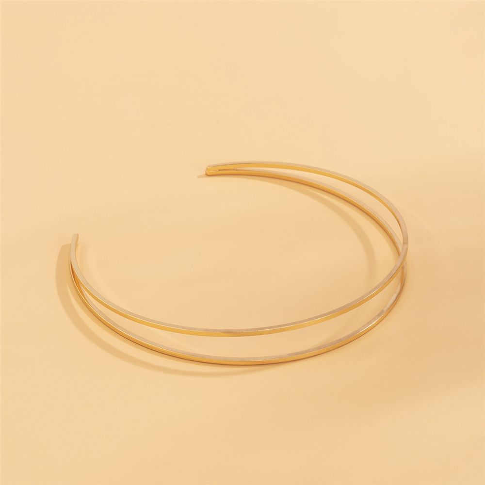 Módní Exagerace Dvojitý C-tvar Retro Náramek Dutý Dekorace Paže Řetízek Geometrický Tvar