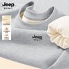 JEEP SPIRIT Herren Winter Fleecegefüttertes Lockeres Sweatshirt