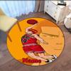 Custom Name Slam Dunk Printed Round Rug Carpet Chair Rug Area Rug Entryway Doormats,for Office Chair Living Room Bedroom Kitchen Room.