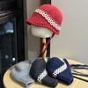 New Autumn and Winter Niche Short Ear Protecting Woolen Hat for Women To Keep Warm and Slim Personalized Lanyard Knitted Hat Lei Feng Hat