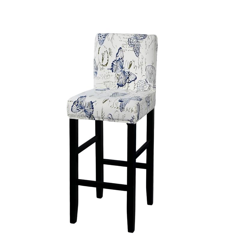 Stretch Bar Stool Covers Stretch Bar Stool Chair Covers, Counter Height Chairs Covers for Kitchen Dining Room Cafe Furniture