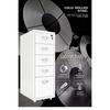 Metal filing cabinet 3/5/6 Office metal steel cabinet with wheels and lock, suitable for home offices and schools