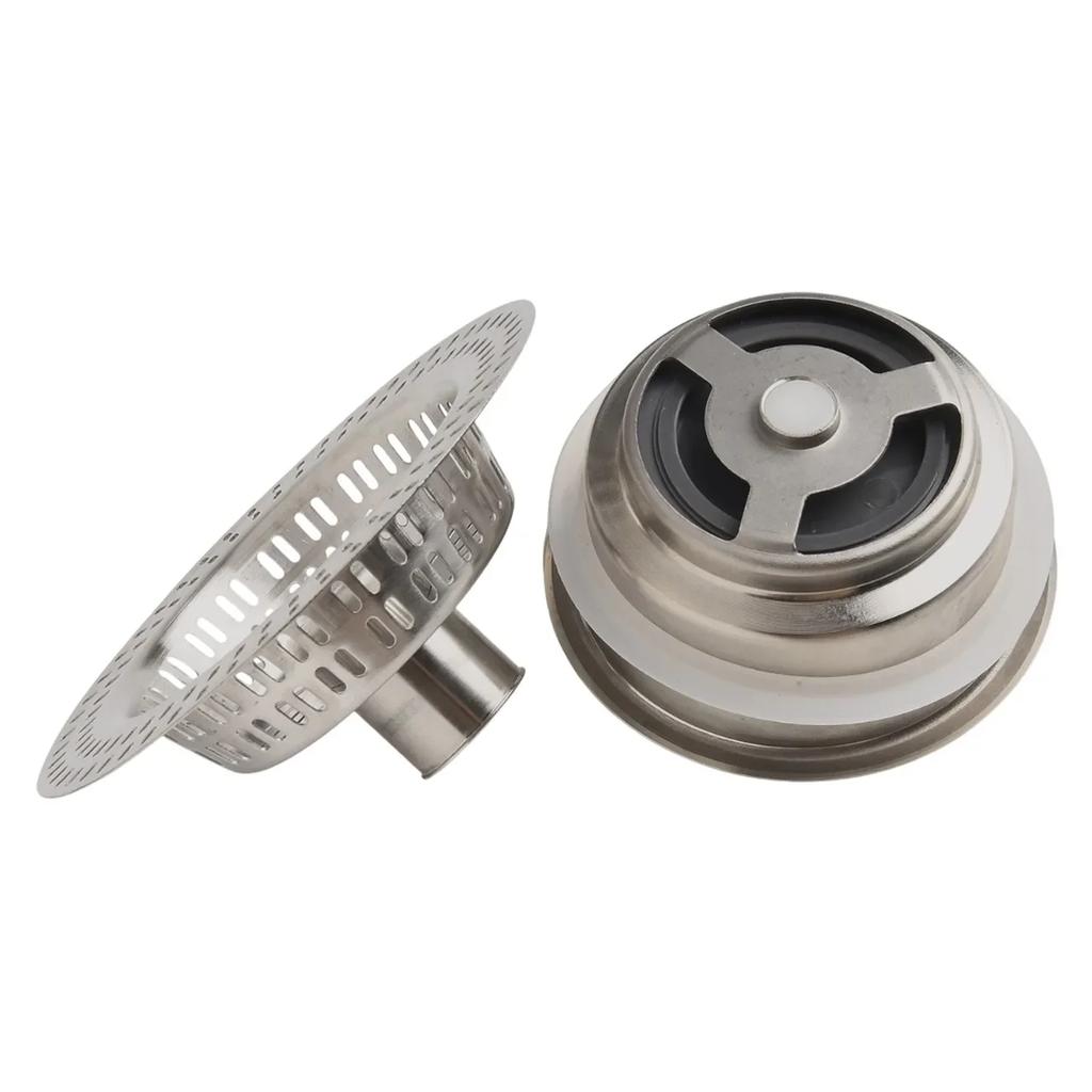 For Standard Sinks Kitchen Sink Stopper Stainless Steel Sink Stopper Kitchen Use 2.76 To 3.38 Inches Stainless Steel Filters