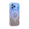 Sparkling Wireless charge case back cover for iPhone 17/17 Air/17 Promax, For iPhone 13/14 Plus/15/16E Bling Bling Phone Case