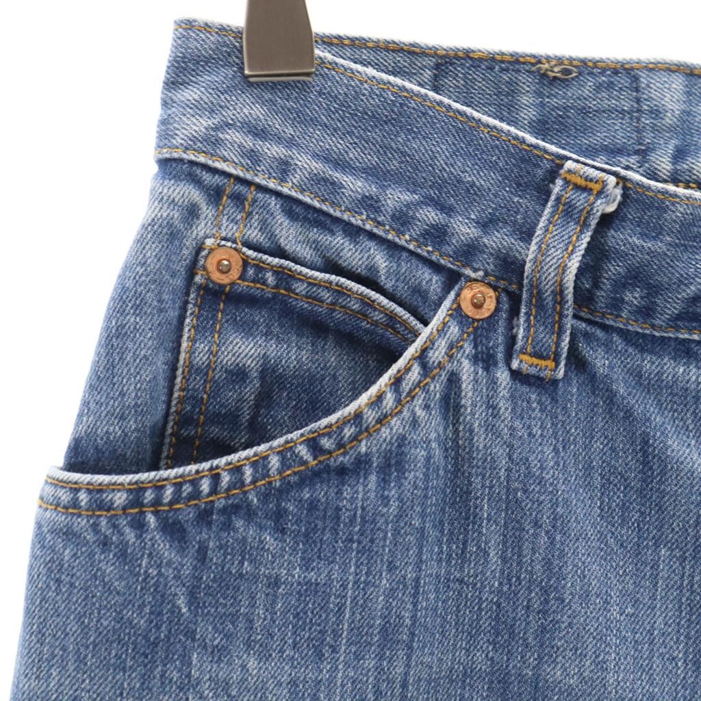 Levi's 80s 26048 0214 Vintage 42 Talon Crash Machining Tapered Denim Pants Women Used