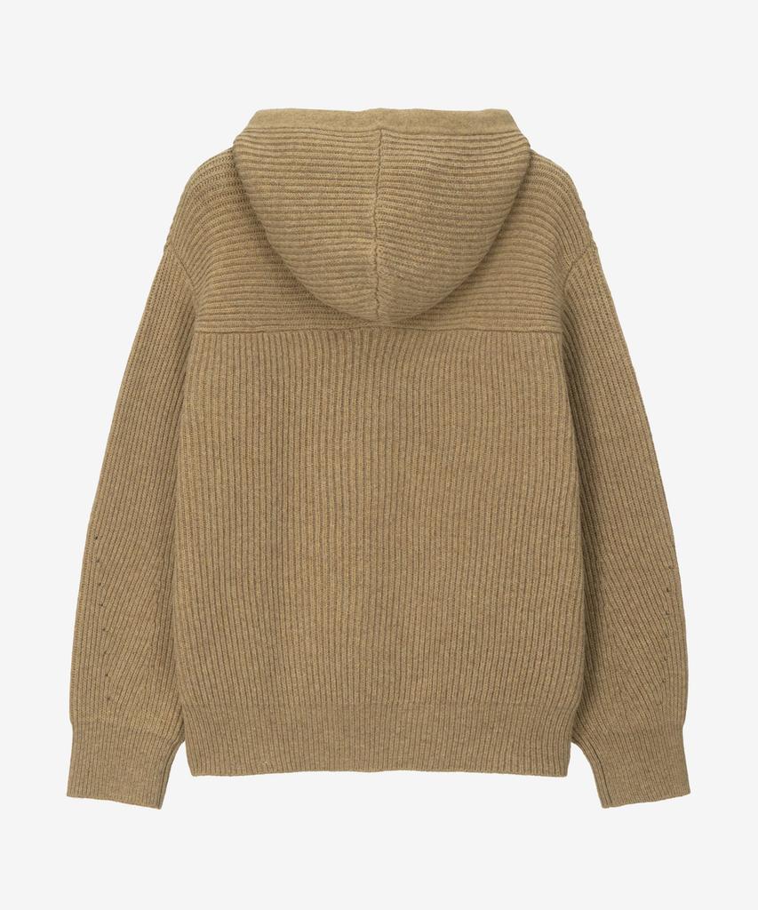 Mindbridge [Hoite] Wool Blend Zip-Up Oversized Hooded Cardigan - 2 Colors