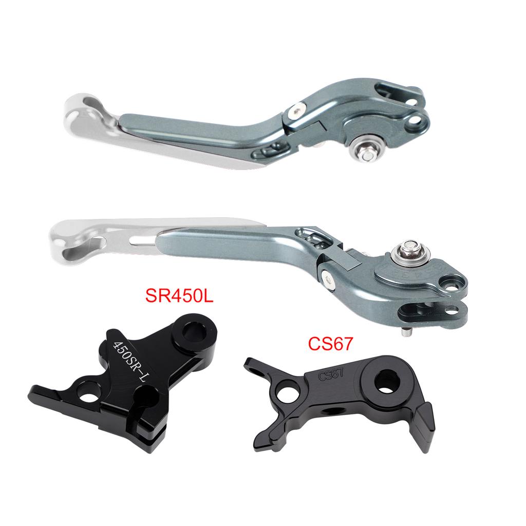 Verstellbarer Kupplungsbremshebel passend für VOGE DS900X 900DSX 2024-2026 Silber