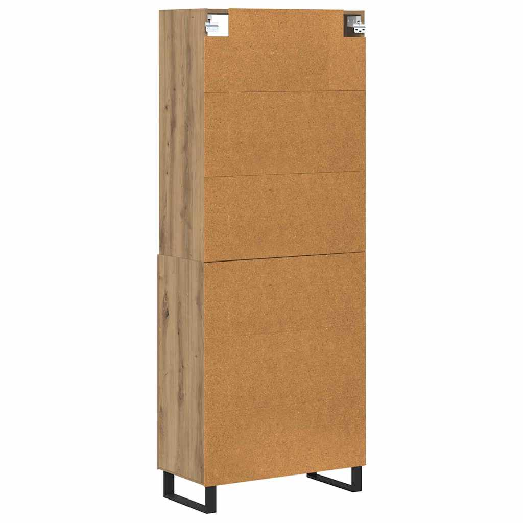 Highboard 2 pcs Artisan Oak 69.5 x 34 x 180 cm