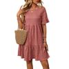 Women's Loose and Casual Short-sleeved Flowing Dress