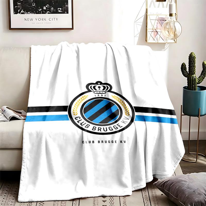Club Brugge Theme Blanket Suitable For The Sofa Camping And Travel Made Of Soft Flannel Material An Ideal Gift For Occasions Such As Birthdays And Gra