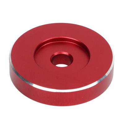 Plattenadapter, Aluminium, Plattenspieler, Plattenspieler-Adapter, Drehzahl, Grammophon-Zubehör, Rot