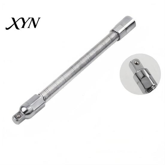 Flexible Extension Bar 1/3Pcs Shaft Bar, 3/8" 1/4" 1/2" Drive Bendable Tight Space Wrench Extender Socket Extender, Electric Connection Rod for Spaces