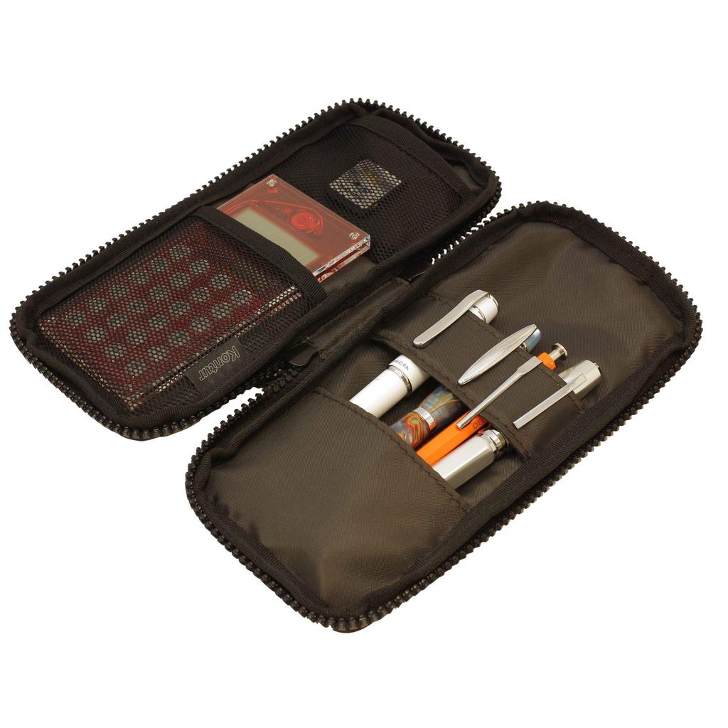 Delfonics Contour Round Pen Case (Chambray Blue)